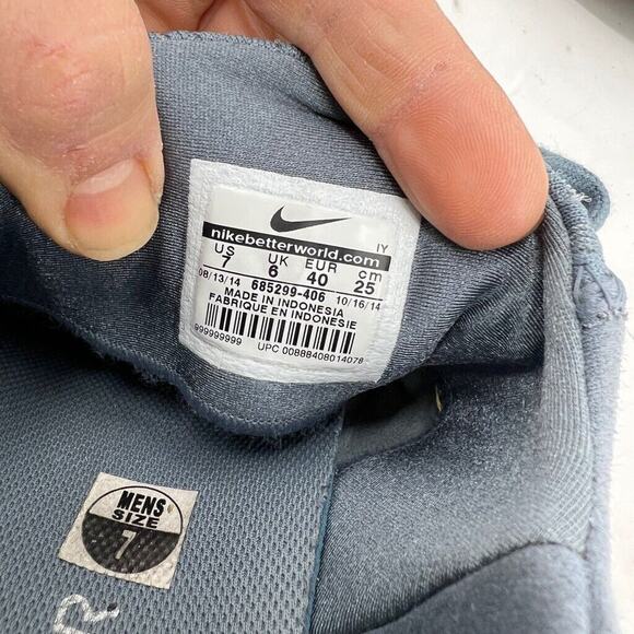 Nike Mens 7 Skateboarding Shoes SB Stefan Janoski Max Leather Blue 685299-406 - Picture 11 of 13